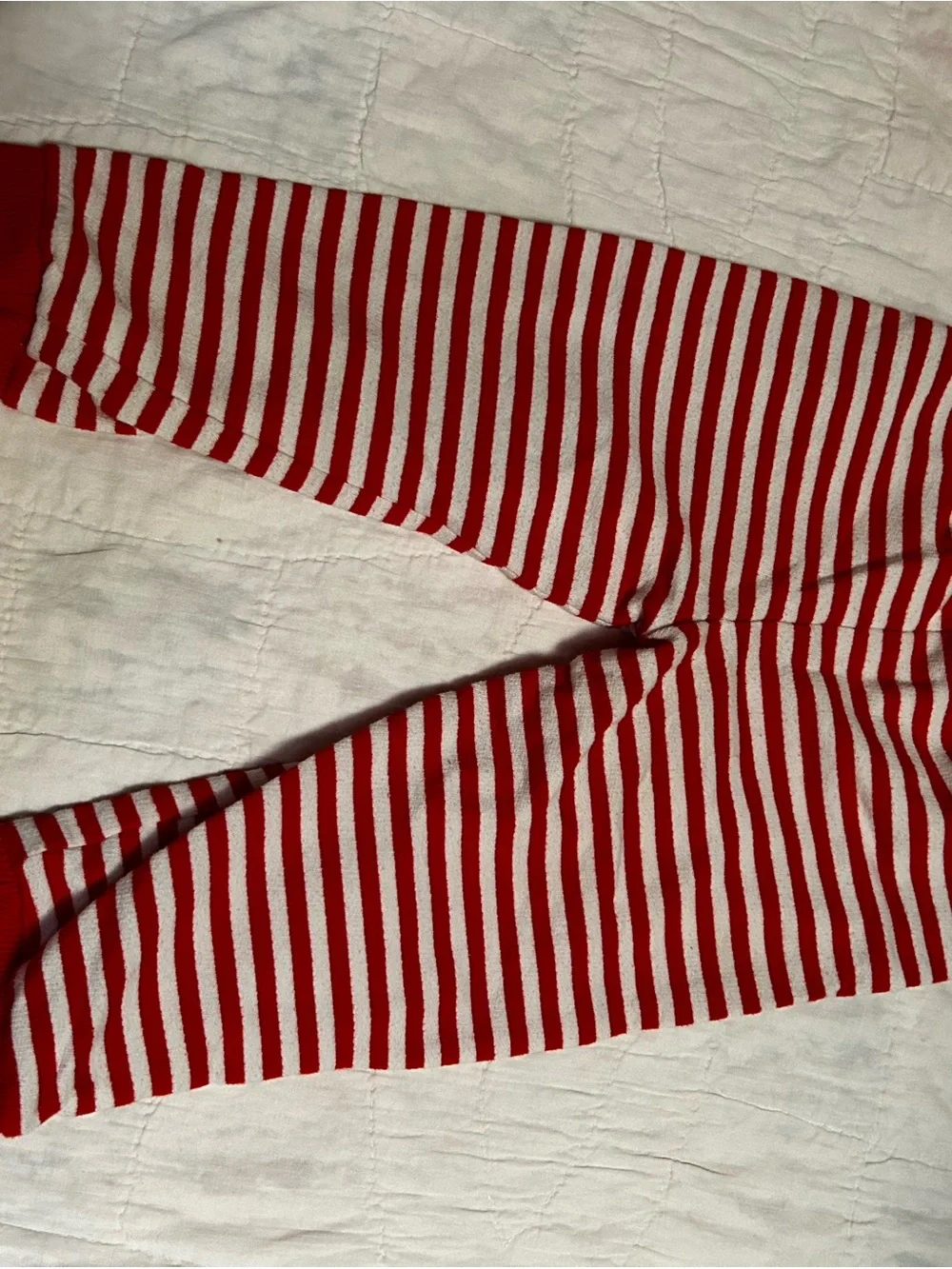 & Jack Valentine’s Heart Sweatshirt & Striped Pants Set 18M